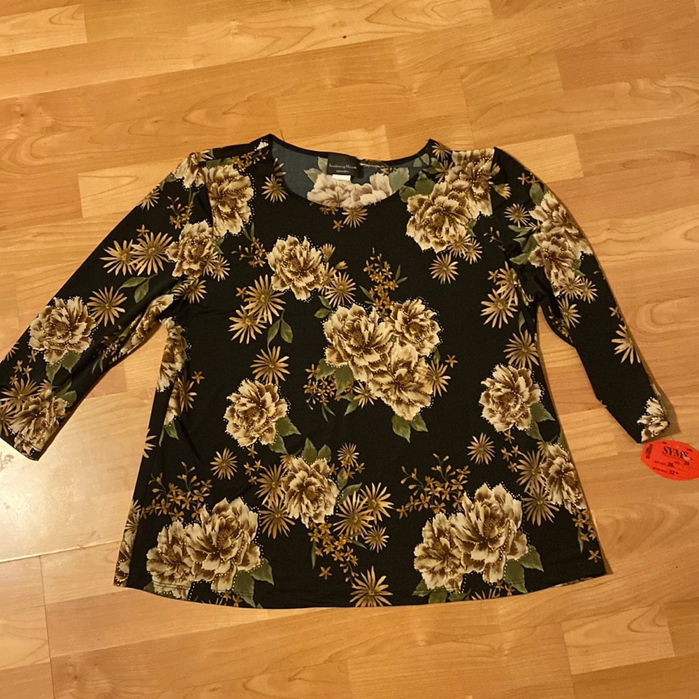 Brittany Black Floral Top